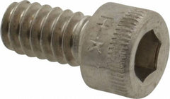 Holo-Krome - #10-24 UNC Hex Socket Drive, Socket Cap Screw - Grade 18-8 Stainless Steel, Uncoated, Fully Threaded, 3/8" Length Under Head - Caliber Tooling