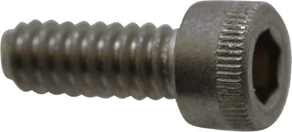 Holo-Krome - #10-24 UNC Hex Socket Drive, Socket Cap Screw - Grade 18-8 Stainless Steel, Uncoated, Fully Threaded, 1/2" Length Under Head - Caliber Tooling