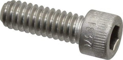 Holo-Krome - 1/4-20 UNC Hex Socket Drive, Socket Cap Screw - Grade 18-8 Stainless Steel, Uncoated, Fully Threaded, 3/4" Length Under Head - Caliber Tooling