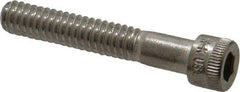 Holo-Krome - 1/4-20 UNC Hex Socket Drive, Socket Cap Screw - Grade 18-8 Stainless Steel, Uncoated, Partially Threaded, 1-1/2" Length Under Head - Caliber Tooling