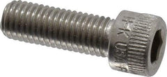 Holo-Krome - 1/4-28 UNF Hex Socket Drive, Socket Cap Screw - Grade 18-8 Stainless Steel, Uncoated, Fully Threaded, 3/4" Length Under Head - Caliber Tooling