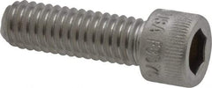 Holo-Krome - 5/16-18 UNC Hex Socket Drive, Socket Cap Screw - Grade 18-8 Stainless Steel, Uncoated, Fully Threaded, 1" Length Under Head - Caliber Tooling