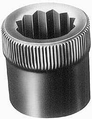 Holo-Krome - 7/16-14" Thread Uncoated Steel Allen Nut - 7/16" Diam, 7/16" Hex Key - Caliber Tooling