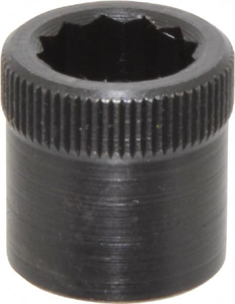 Holo-Krome - 3/8-16" Thread Uncoated Steel Allen Nut - 3/8" Diam, 3/8" Hex Key - Caliber Tooling