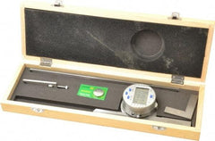 Fowler - 30 sec Resolution Digital Combination Protractor and Inclinometer - Multiple dg Accuracy, 5 min Accuracy, Multiple dg Range, Data Output - Caliber Tooling