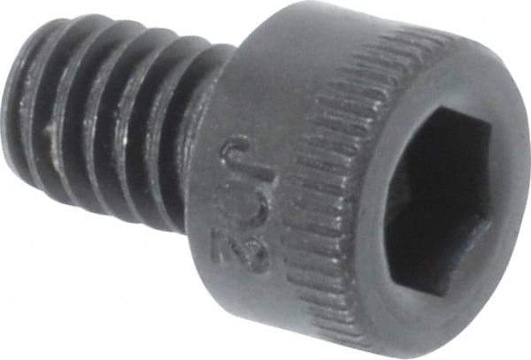 Holo-Krome - #8-32 UNC Hex Socket Drive, Socket Cap Screw - Alloy Steel, Black Oxide Finish, Fully Threaded, 1/4" Length Under Head - Caliber Tooling