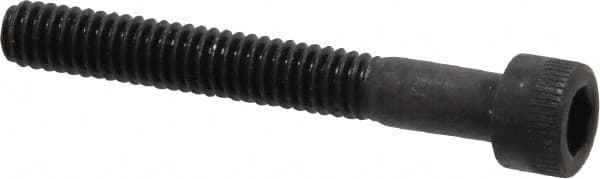 Holo-Krome - #8-32 UNC Hex Socket Drive, Socket Cap Screw - Alloy Steel, Black Oxide Finish, Partially Threaded, 1-1/4" Length Under Head - Caliber Tooling