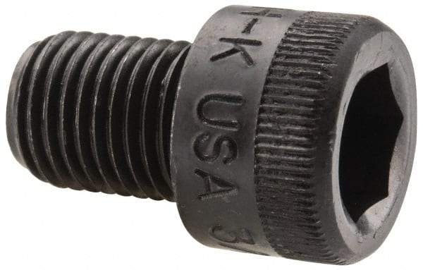 Holo-Krome - 3/8-24 UNF Hex Socket Drive, Socket Cap Screw - Alloy Steel, Black Oxide Finish, Fully Threaded, 1/2" Length Under Head - Caliber Tooling