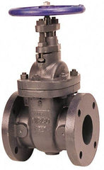 NIBCO - 4" Pipe, Class 125, Flanged Iron Solid Wedge Stem Gate Valve with Iron Trim - 200 WOG, 125 WSP, Bolted Bonnet - Caliber Tooling