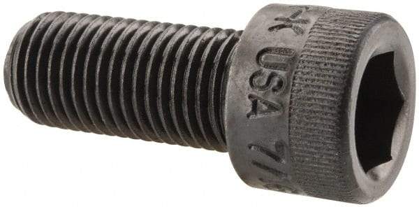 Holo-Krome - 7/16-20 UNF Hex Socket Drive, Socket Cap Screw - Alloy Steel, Black Oxide Finish, Fully Threaded, 1" Length Under Head - Caliber Tooling