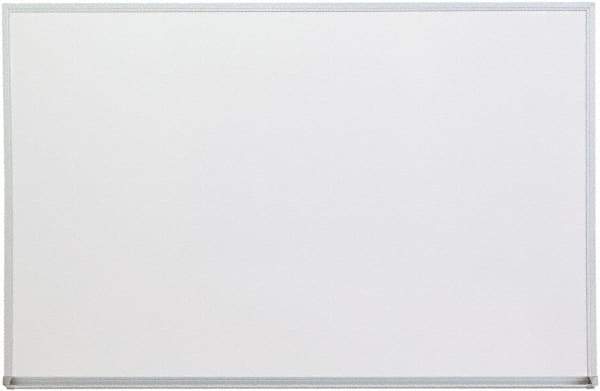 UNIVERSAL - 24" High x 36" Wide Melamine Dry Erase Board with 3/4" Rail - Aluminum, 5/8" Deep - Caliber Tooling