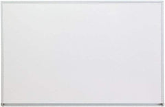 UNIVERSAL - 24" High x 36" Wide Melamine Dry Erase Board with 3/4" Rail - Aluminum, 5/8" Deep - Caliber Tooling