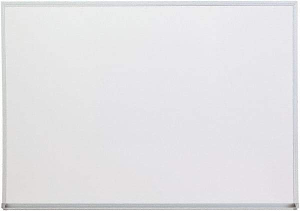 UNIVERSAL - 36" High x 48" Wide Melamine Dry Erase Board with 3/4" Rail - Aluminum, 5/8" Deep - Caliber Tooling