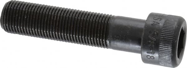 Holo-Krome - 5/8-18 UNF Hex Socket Drive, Socket Cap Screw - Alloy Steel, Black Oxide Finish, Partially Threaded, 2-3/4" Length Under Head - Caliber Tooling