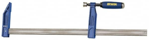 Irwin - 24" Capacity, 4-7/8" Throat Depth Bar Clamp - 1,150 Lb Clamping Pressure, 24" OAL - Caliber Tooling