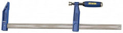 Irwin - 24" Capacity, 4-7/8" Throat Depth Bar Clamp - 1,150 Lb Clamping Pressure, 24" OAL - Caliber Tooling