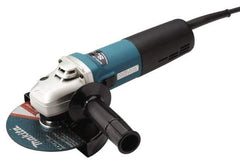 Makita - 6" Wheel Diam, 4,000 to 9,000 RPM, Corded Angle & Disc Grinder - 5/8-11 Spindle, 120 Volts, 12 Amps - Caliber Tooling