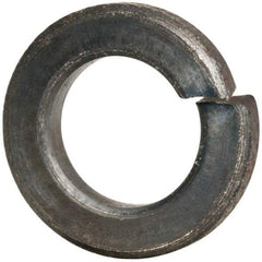 Value Collection - #10, 0.193" ID, 0.056" Thick Split Lock Washer - Grade 2 Spring Steel, Uncoated, 0.193" Min ID, 0.2" Max ID, 0.35" Max OD - Caliber Tooling