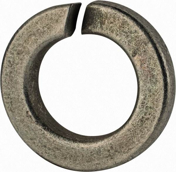 Value Collection - 7/8", 0.878" ID, 0.266" Thick Split Lock Washer - Grade 2 Spring Steel, Zinc-Plated Finish, 0.878" Min ID, 0.894" Max ID, 1.489" Max OD - Caliber Tooling