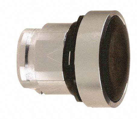 Schneider Electric - 22mm Mount Hole, Flush, Pushbutton Switch Only - Round, Black Pushbutton, Nonilluminated, Momentary (MO) - Caliber Tooling