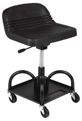 Whiteside - 400 Lb Capacity, 4 Wheel Adjustable Creeper Seat - Steel, 15" Long x 22" Overall Height x 15" Wide - Caliber Tooling