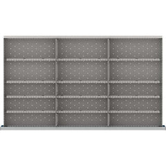 LISTA - 15-Compartment Drawer Divider Layout for 3.15" High Drawers - Caliber Tooling