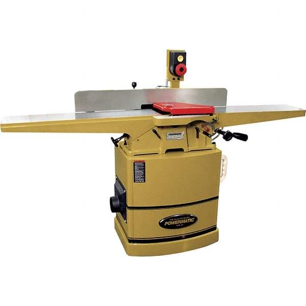 Jet - 7,000 RPM, 8" Cutting Width, 1/2" Cutting Depth, Jointer - 4-3/4" Fence Height, 38" Fence Length, 2 hp - Caliber Tooling