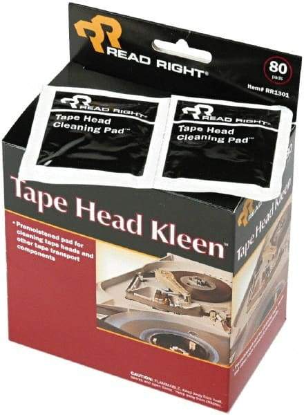 READ RIGHT - Sealed Pads - Use with Clean tape Heads, Guides, Capstans, Plastic Rollers & Other Electronic Components. - Caliber Tooling