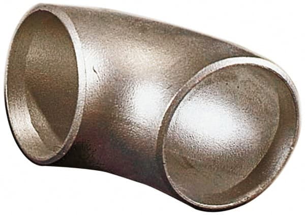 Merit Brass - 3" Grade 304L Stainless Steel Pipe 90° Short Radius Elbow - Butt Weld x Butt Weld End Connections - Caliber Tooling