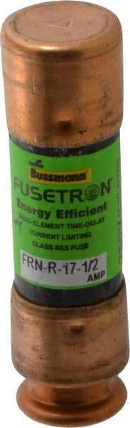 Cooper Bussmann - 125 VDC, 250 VAC, 17.5 Amp, Time Delay General Purpose Fuse - Fuse Holder Mount, 50.8mm OAL, 20 at DC, 200 (RMS) kA Rating, 9/16" Diam - Caliber Tooling