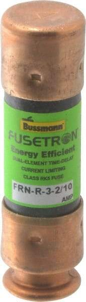 Cooper Bussmann - 125 VDC, 250 VAC, 3.2 Amp, Time Delay General Purpose Fuse - Fuse Holder Mount, 50.8mm OAL, 20 at DC, 200 (RMS) kA Rating, 9/16" Diam - Caliber Tooling