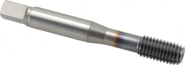 OSG - M8x1.25 Metric Coarse D9 Thread Limit Modified Bottoming Thread Forming Tap - Powdered Metal High Speed Steel, TiCN Finish, 2-23/32" OAL, 1-1/8" Thread Length, Right Hand Thread, Series EXOTAP NRT - Caliber Tooling