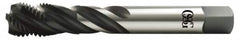 OSG - 1-1/2 - 8 UNS 5 Flute 2B Modified Bottoming Spiral Flute Tap - Vanadium High Speed Steel, Oxide Finish, 200mm OAL, Right Hand Flute, Right Hand Thread, Series 13015 - Caliber Tooling