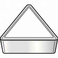 Kennametal - TPGF321 Grade KCU10 Carbide Turning Insert - AlTiN Finish, 60° Triangle, 3/8" Inscr Circle, 1/8" Thick, 1/64" Corner Radius - Caliber Tooling