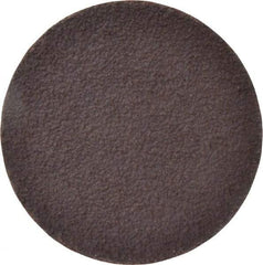 Norton - 3" Diam, 36 Grit Aluminum Oxide Adhesive PSA Disc - Very Coarse, Brown, X Weighted Cloth Backing, Flexible - Caliber Tooling