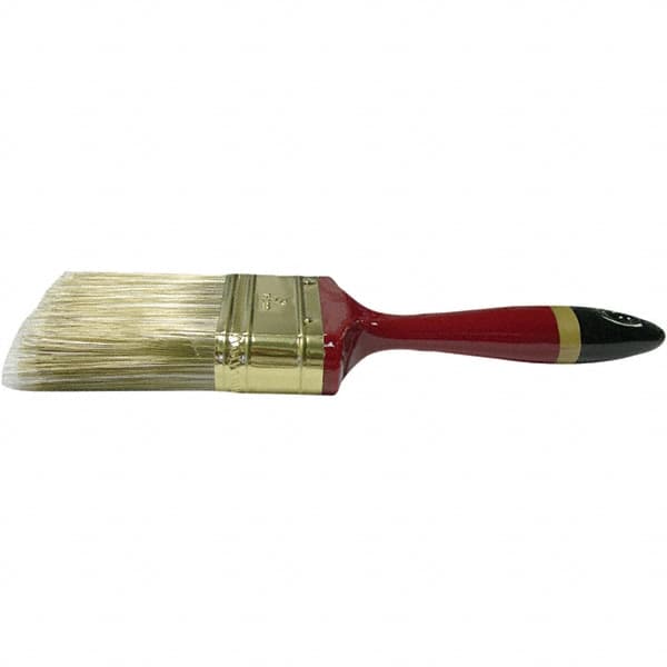 Weiler - 3" Flat Nylon/Polyester Varnish Brush - 3" Bristle Length, 7-1/8" Poly Foam Handle - Caliber Tooling