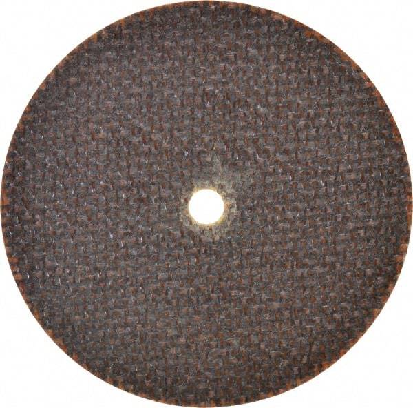 Norton - 3" 60 Grit Aluminum Oxide Cutoff Wheel - 0.06" Thick, 1/4" Arbor, 25,465 Max RPM, Use with Die Grinders - Caliber Tooling