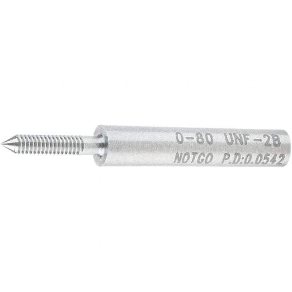 SPI - #0-80, Class 2B, Single End Plug Thread No Go Gage - Steel, Size 000 Handle Not Included - Caliber Tooling