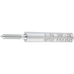 SPI - #0-80, Class 2B, Single End Plug Thread No Go Gage - Steel, Size 000 Handle Not Included - Caliber Tooling