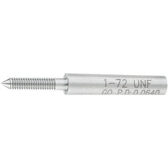 SPI - #1-72, Class 2B, 3B, Single End Plug Thread Go Gage - Steel, Size 000 Handle Not Included - Caliber Tooling