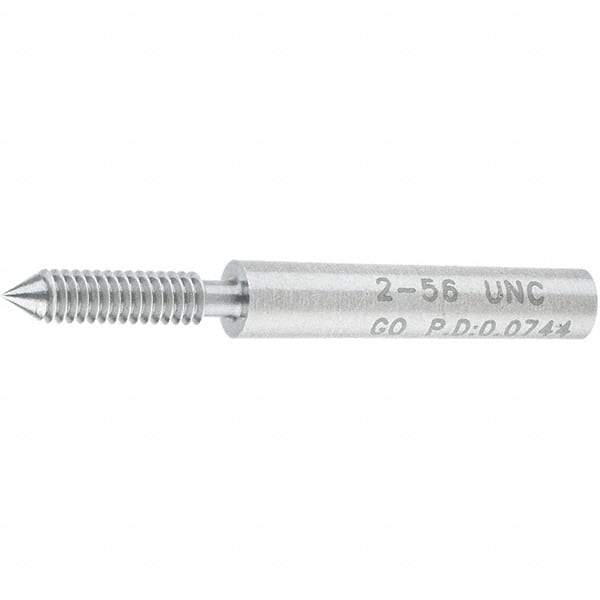 SPI - #2-56, Class 2B, 3B, Single End Plug Thread Go Gage - Steel, Size 000 Handle Not Included - Caliber Tooling