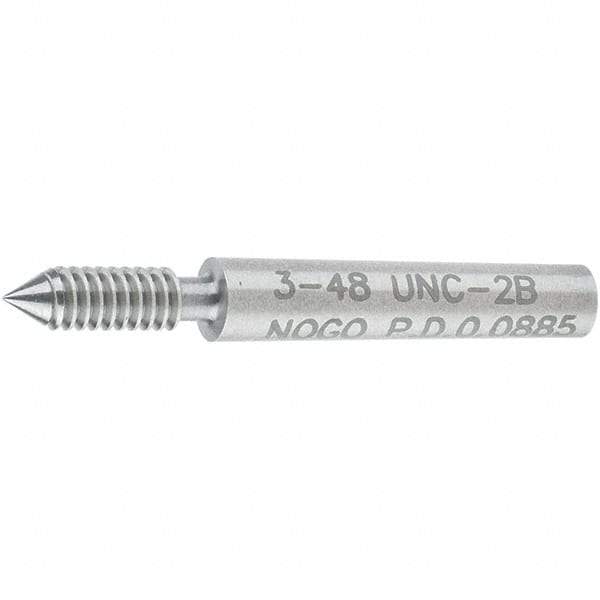 SPI - #3-48, Class 2B, Single End Plug Thread No Go Gage - Steel, Size 000 Handle Not Included - Caliber Tooling