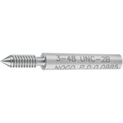 SPI - #3-48, Class 2B, Single End Plug Thread No Go Gage - Steel, Size 000 Handle Not Included - Caliber Tooling