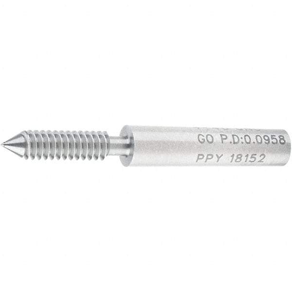 SPI - #4-40, Class 2B, 3B, Single End Plug Thread Go Gage - Steel, Size 00 Handle Not Included - Caliber Tooling