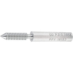 SPI - #4-40, Class 2B, 3B, Single End Plug Thread Go Gage - Steel, Size 00 Handle Not Included - Caliber Tooling