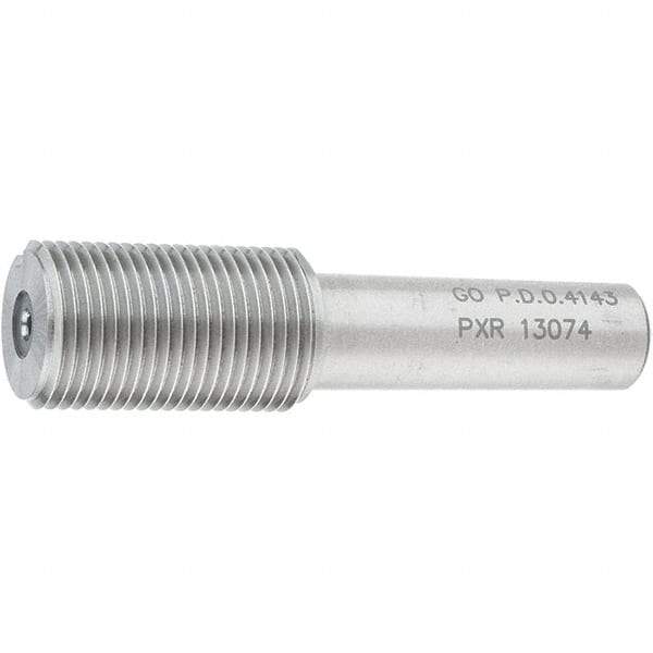 SPI - 7/16-28, Class 2B, 3B, Single End Plug Thread Go Gage - Steel, Size 2 Handle Not Included - Caliber Tooling