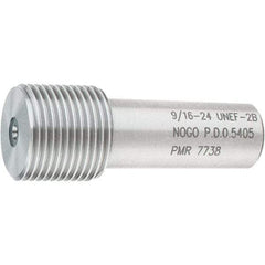 SPI - 9/16-24, Class 2B, Single End Plug Thread No Go Gage - Steel, Size 3 Handle Not Included - Caliber Tooling