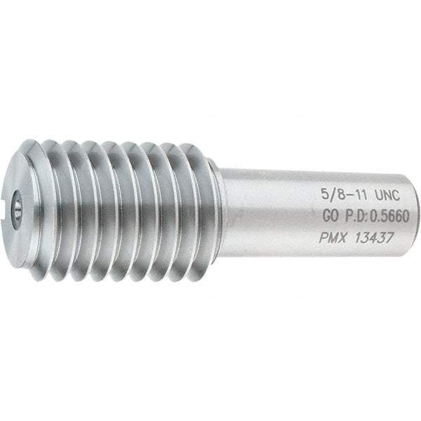 SPI - 5/8-11, Class 2B, 3B, Single End Plug Thread Go Gage - Steel, Size 3 Handle Not Included - Caliber Tooling