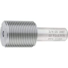 SPI - 3/4-20, Class 2B, 3B, Single End Plug Thread Go Gage - Steel, Size 3 Handle Not Included - Caliber Tooling