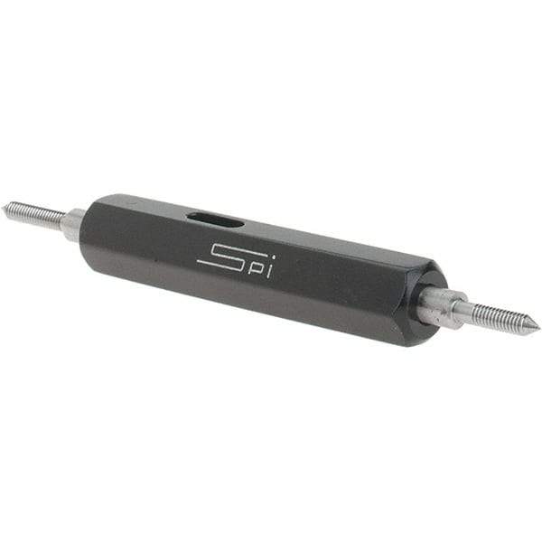 SPI - #1-72, Class 2B, Double End Plug Thread Go/No Go Gage - Steel, Size 000 Handle Included - Caliber Tooling